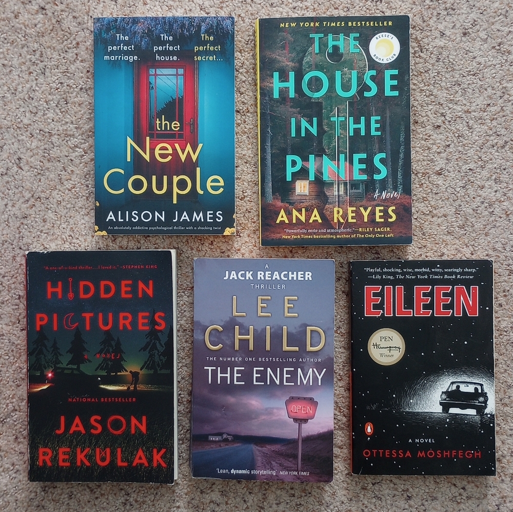 Lot Of Thriller Mystery Suspense Books 5 Bestsellers